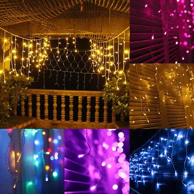 

Decorative 10m 6W led curtain icicle string lights led fairy lights Christmas lamps Icicle Lights Wedding Party Decoration