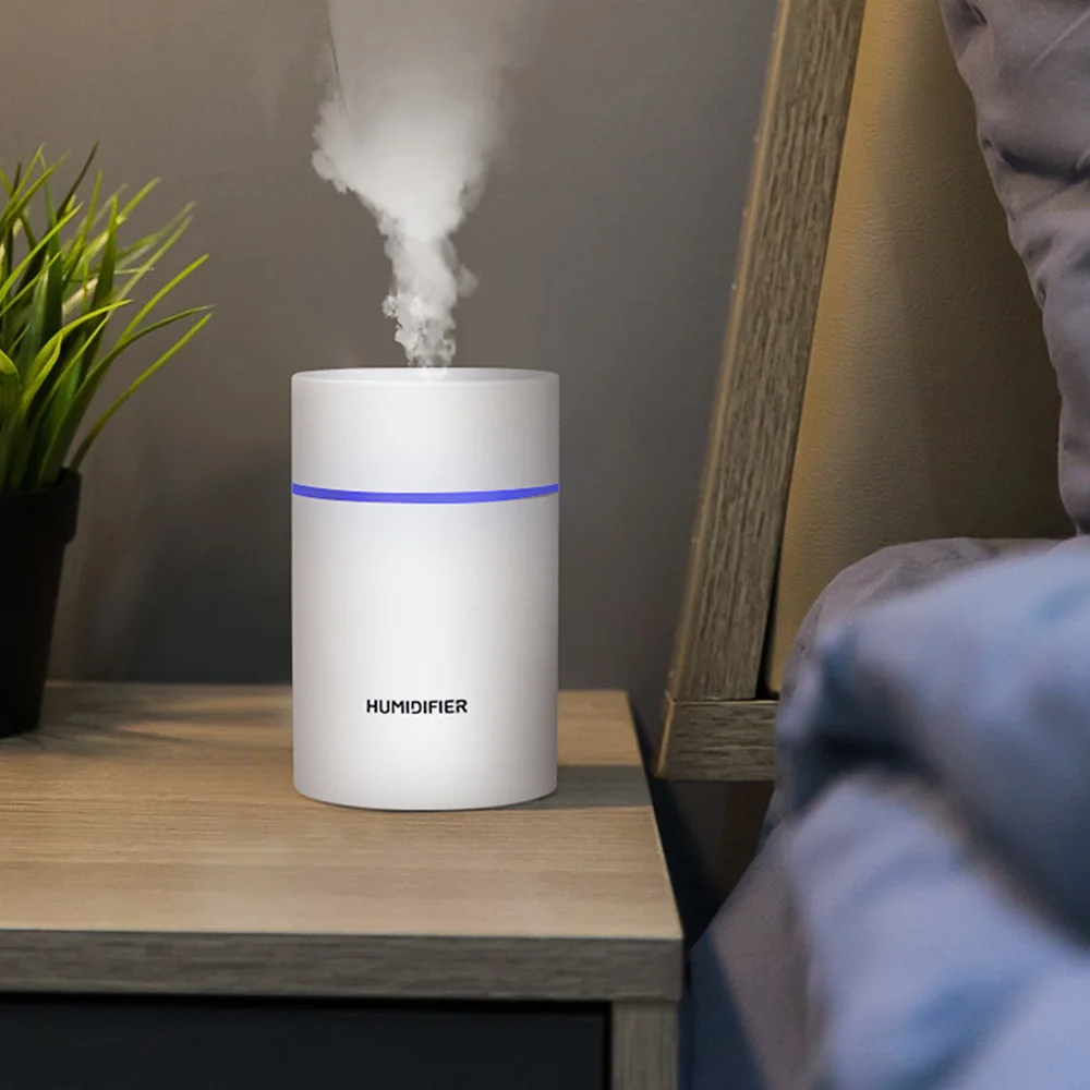 

Ultrasonic Mini Air Humidifier 300ML Aroma Essential Oil Diffuser For Home Car USB Fogger Mist Maker With LED Night Lamp