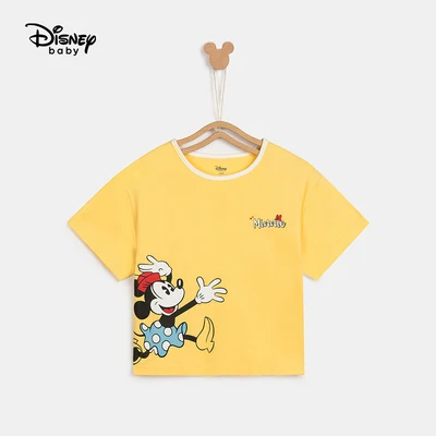 

Disney Girls' Short-Sleeved T-shirt Children's Mickey Summer Half Sleeve T-shirt Top