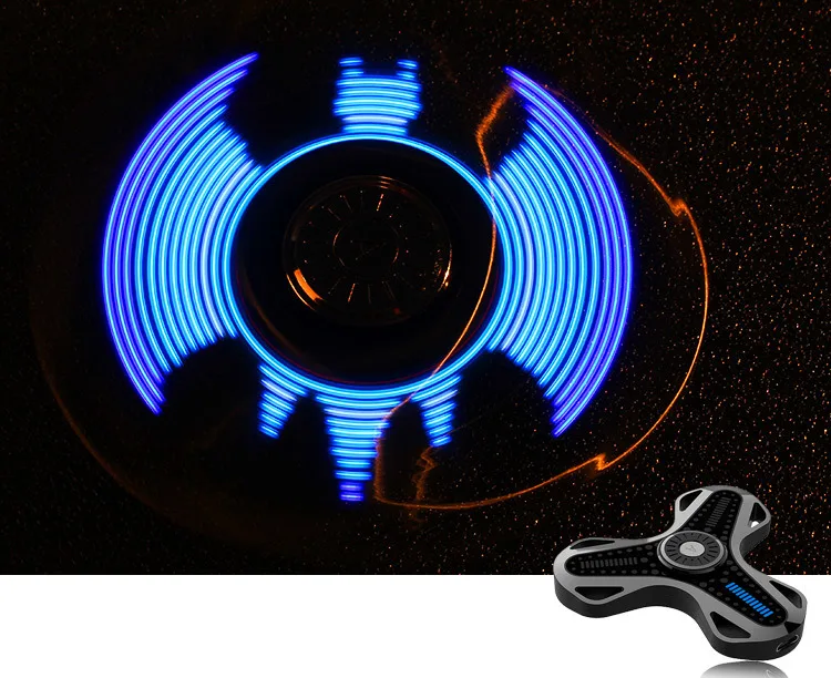 Умные пальцы с использованием освещения Spencer led и EDC код декомпрессии три руки Spencer led загрузка USB игрушки, Spencer