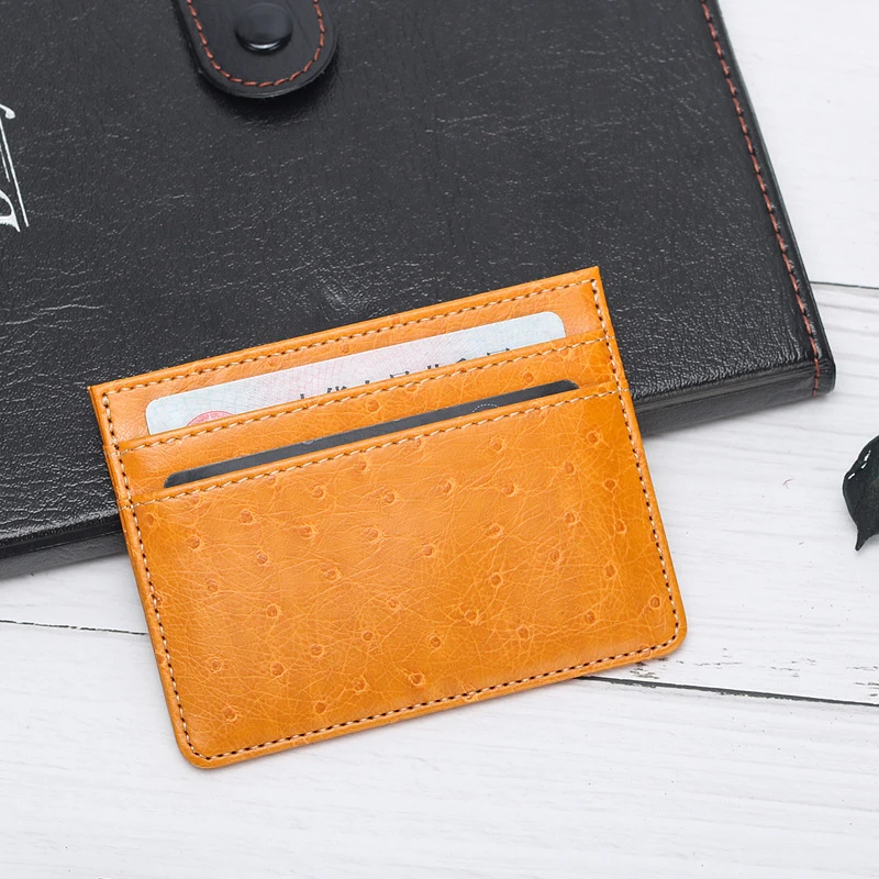 Модный однотонный Классический футляр для карт из прочной искусственной кожи