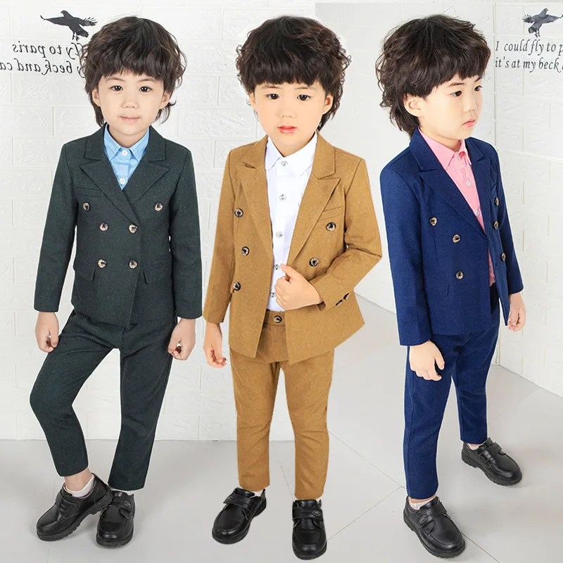 В английском стиле костюм для мальчиков смокинг новорожденных Enfant Garcon Mariage