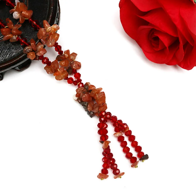 Природный Красный Авантюрин 1 шт. свитер цепочка подвеска ожерелье амулеты