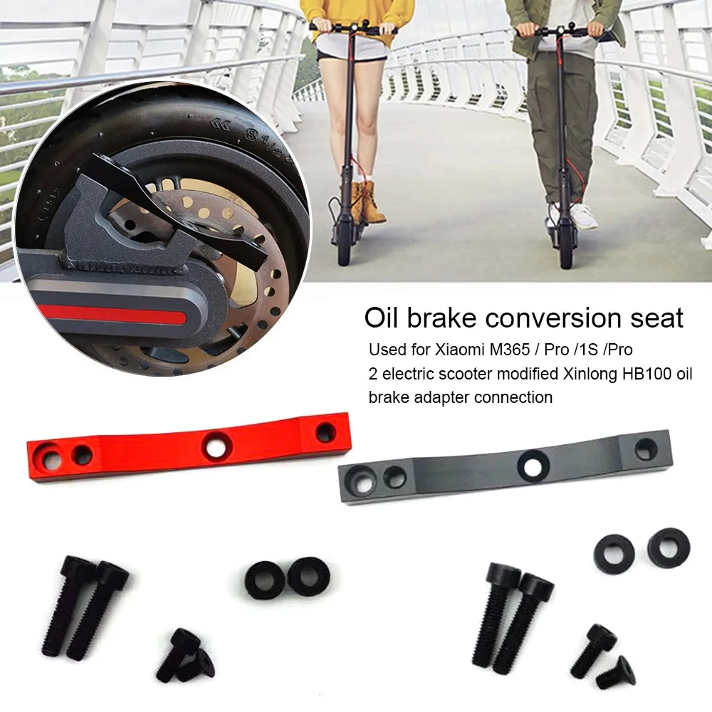 

Scooter Brake Adapter HB100 Aluminium Alloy Electric Scooter Oil Brake Adapter Conversion Base For Xiaomi M365/Pro/1S