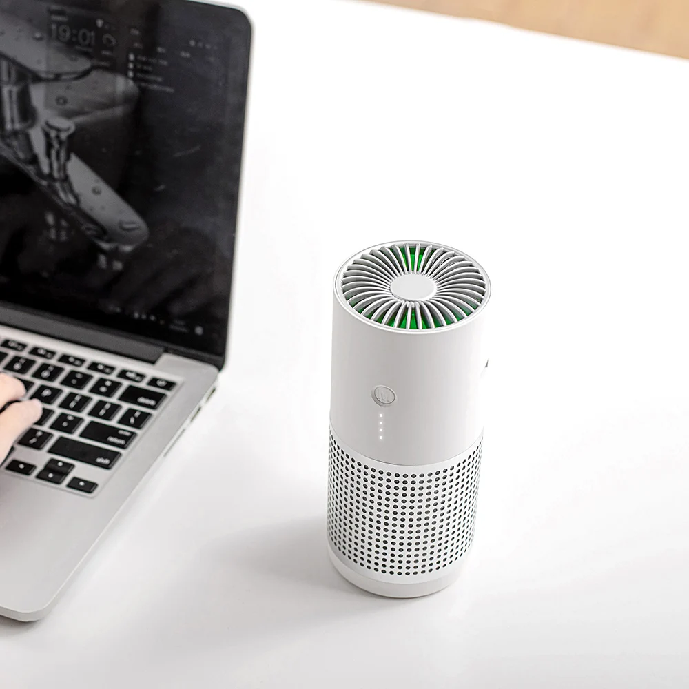 

Car Air Purifier Ionizer - with USB Car Charger 2-Port Eliminate Smoke Smell Pet and Food Odors for Car
