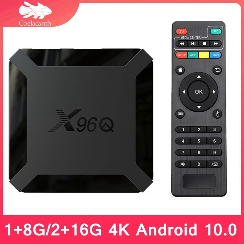 ТВ приставка X96Q на Android 2020 4 ядерный процессор Allwinner H313 1 + 8 Гб|ТВ-приставки и