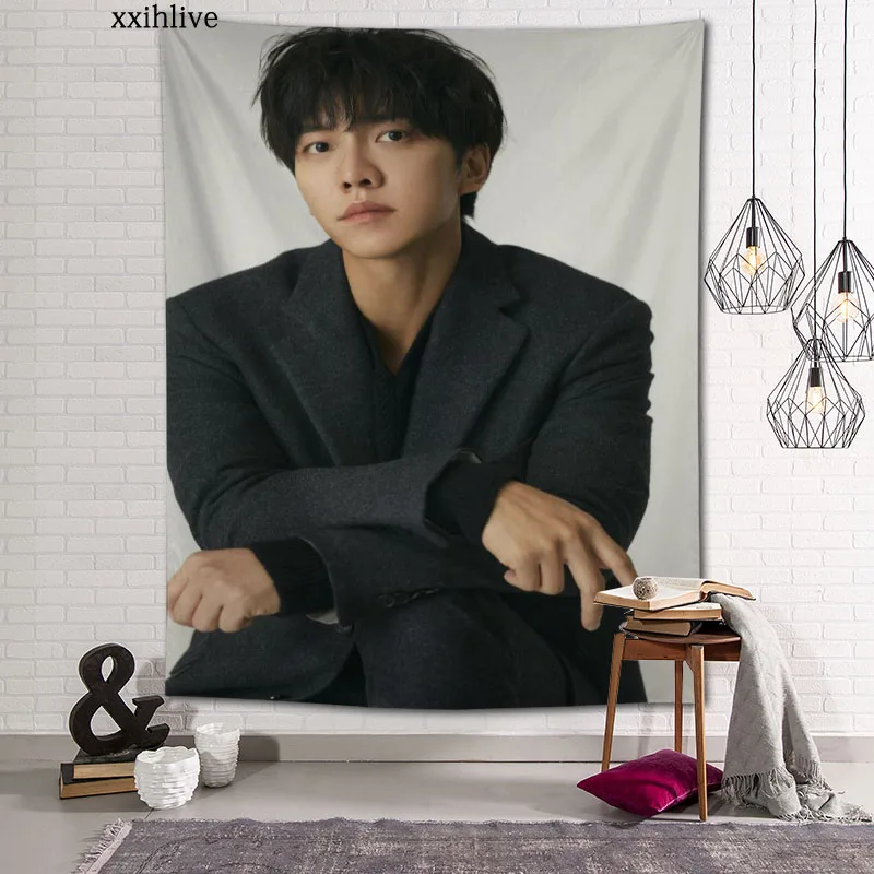

Wall Tapestry Actor Singer Lee Seung Gi Background Decorative Wall Hanging For Living Room Bedroom Dorm Room Home Decor 70x95cm