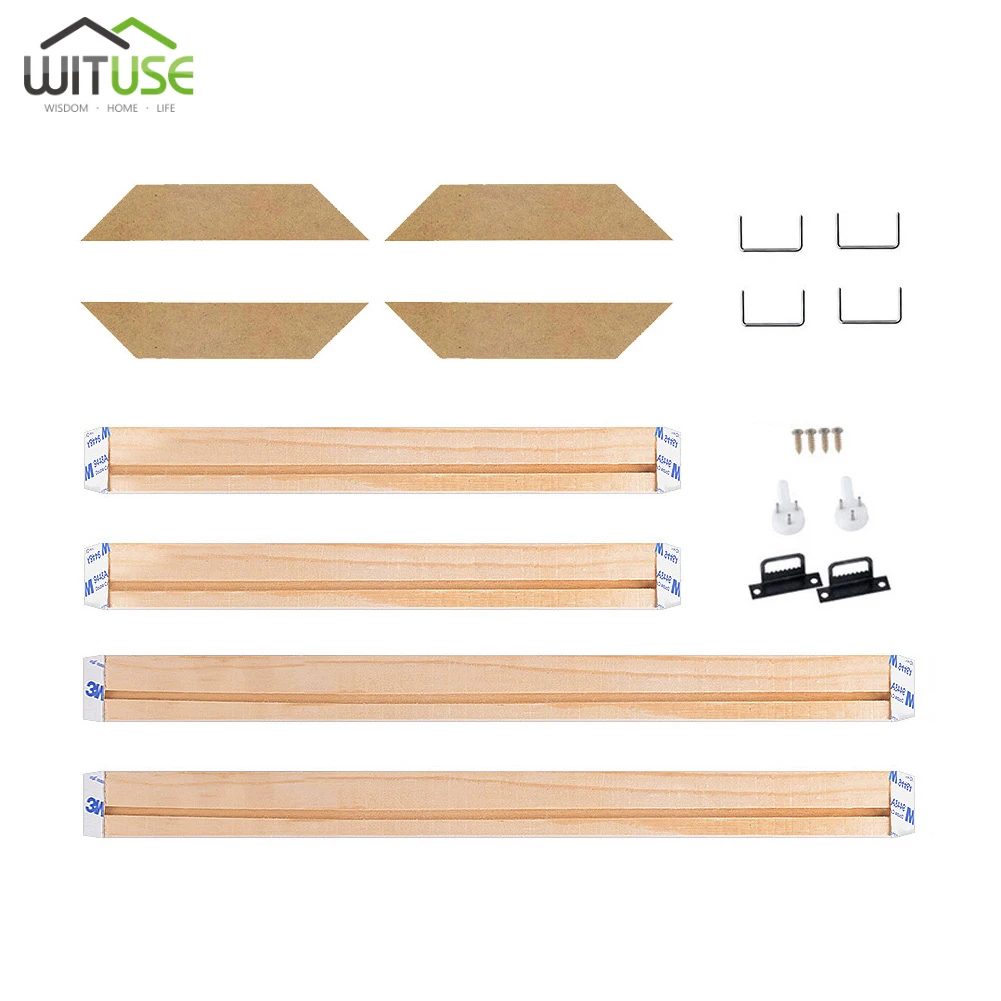 Diy Деревянные подрамники Брезентовая рамка в деревянной рамке фоторамки для