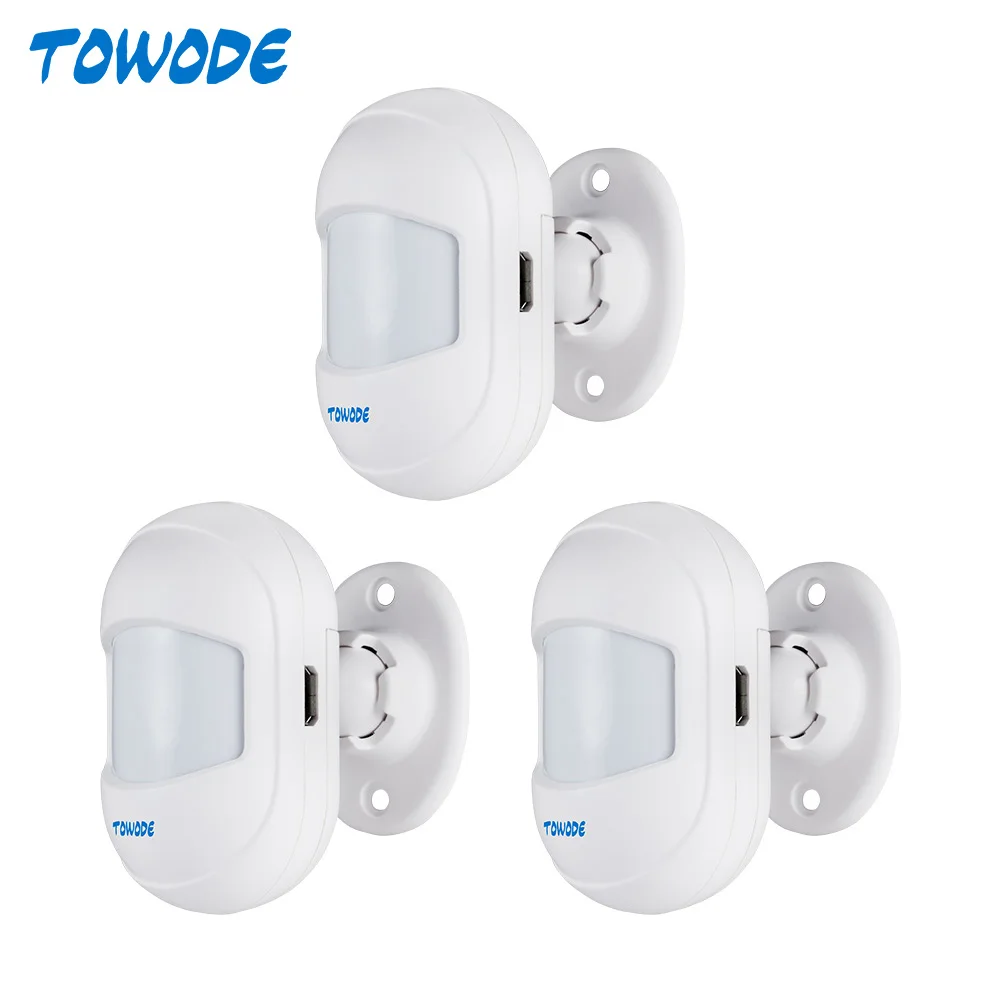 Беспроводной инфракрасный датчик движения TOWODE детектор с системой сигнализации