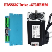 1set professional 300w closed loop 3 phase hybrid servo drive kit drive hbss507 drive 573hbm20 motor
