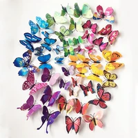 36pcsset big small mix butterflies sticker fridge wall stickers for kids rooms adhesive to wall decoration adesivo de parede