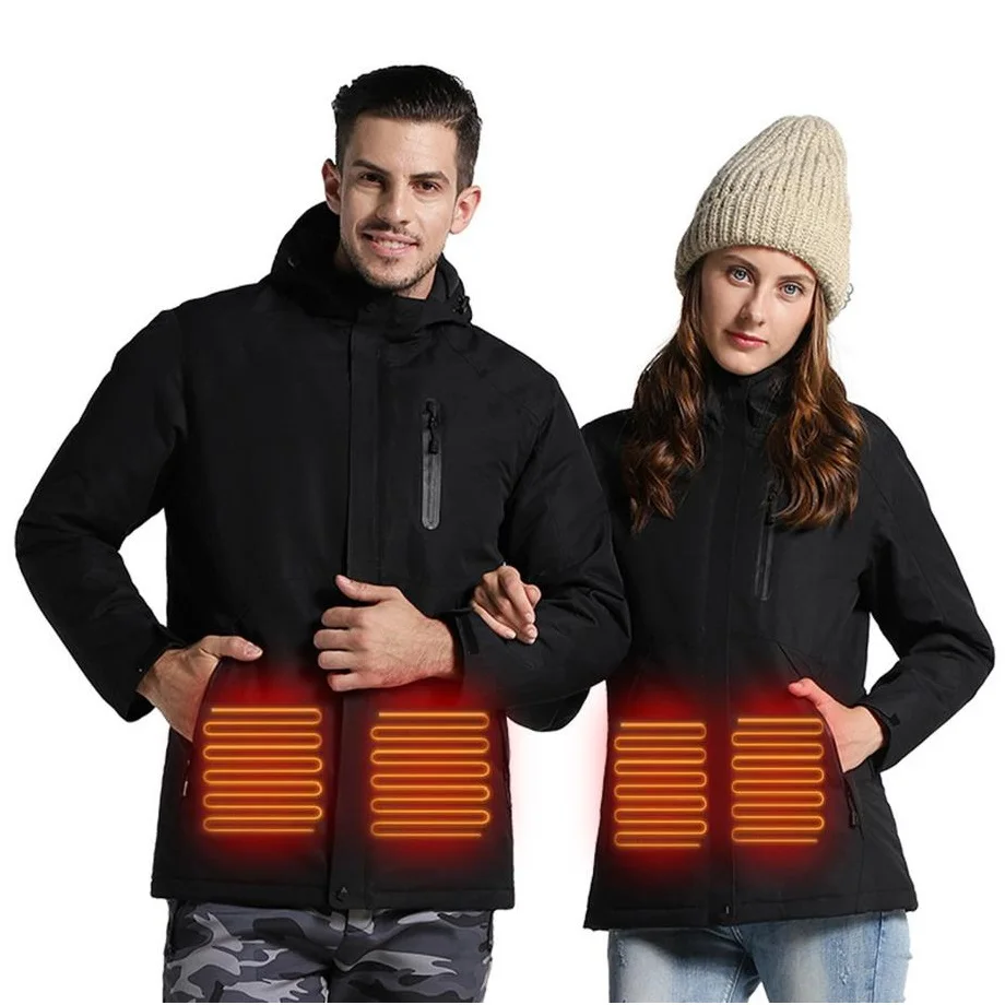 

Medium and long Outdoor Rush Suit Men and Women Intelligent USB HOT Cotton COAT Warm Climbing Suit in Autumn and Winter big Coat