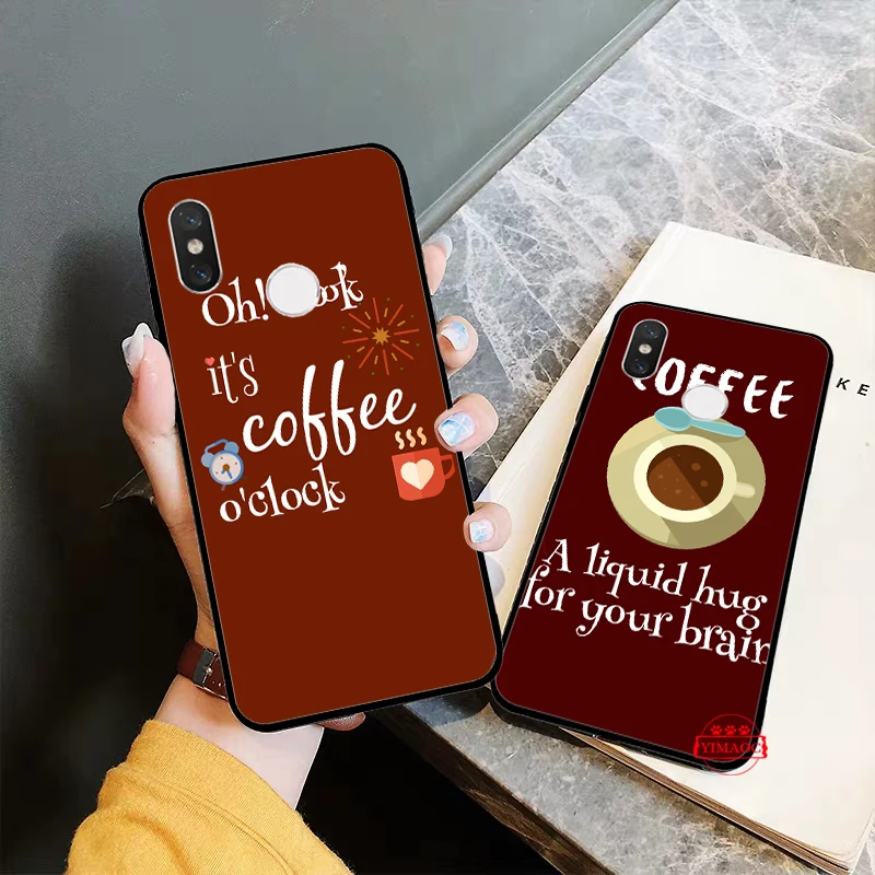 ok but first coffee Silicone Soft Case for Redmi 4A 4X 5 Plus 5A 6 Pro 6A 7 7A S2 Go K20 Note Prime 8 |