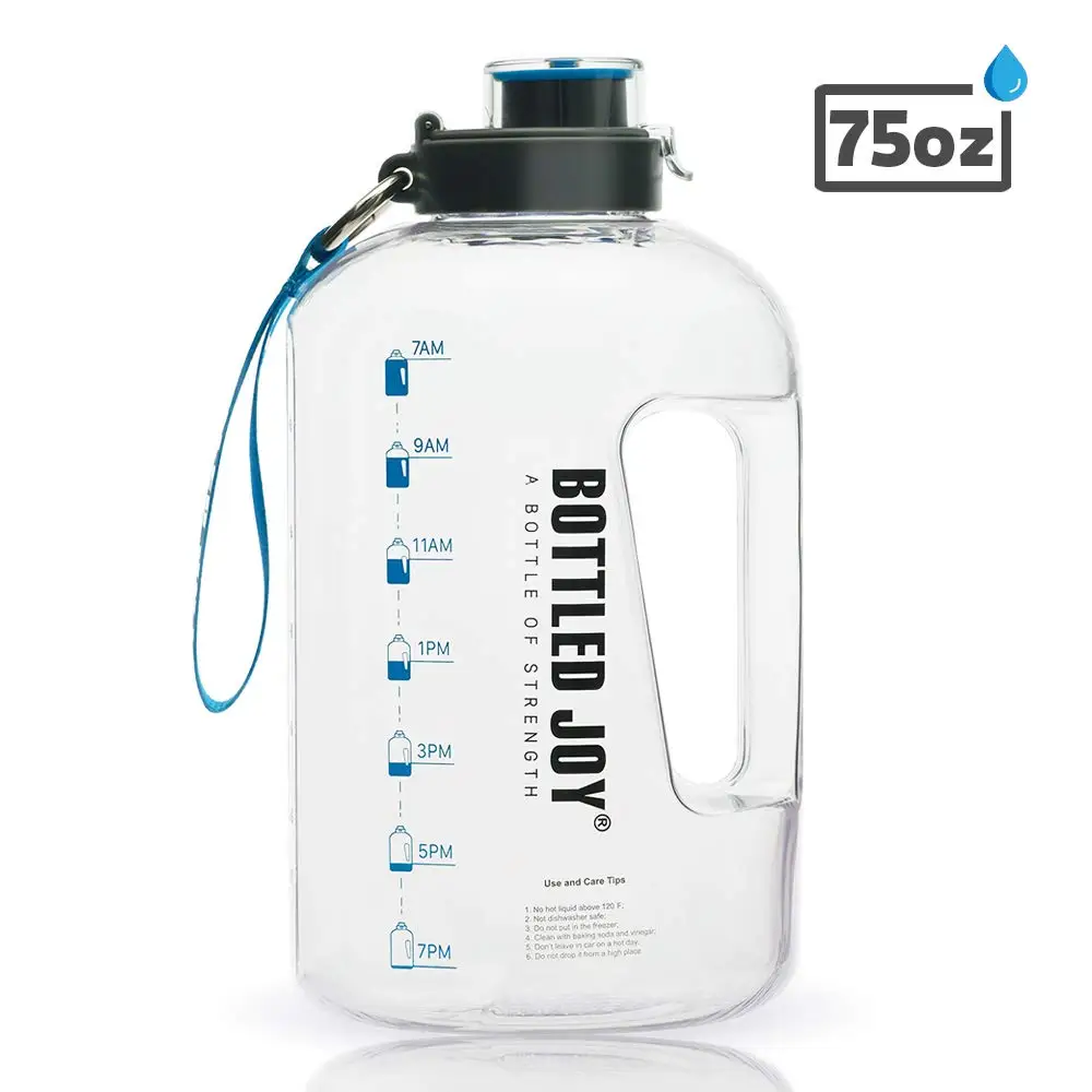 Бутылка для воды BOTTLED JOY 2 л без БФА 75 унций большая бутылка гидратация с