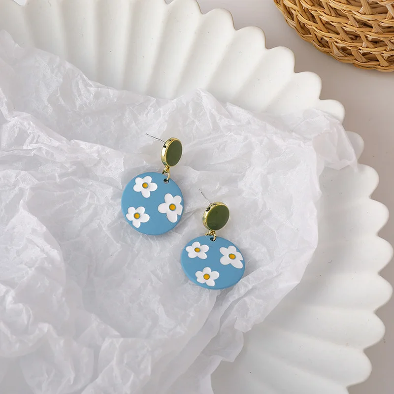 Происхождение в Корейском стиле Сезон лето небесно-голубого цвета круг