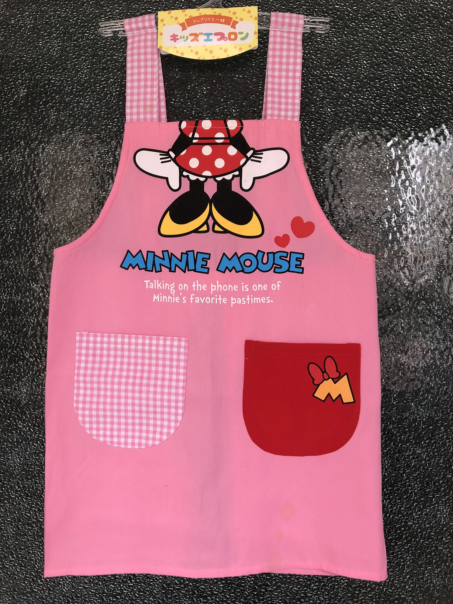 

Disney Minnie Children's Printed Apron Cute Cartoon Kindergarten Art Uniform Children's Apron