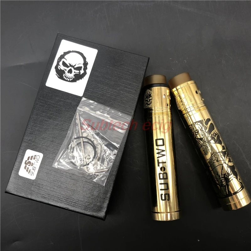 Набор SUB TWO box mot SOB MOD с Axis RDA стартовые комплекты 24 мм 18650 батарея vape pen механический