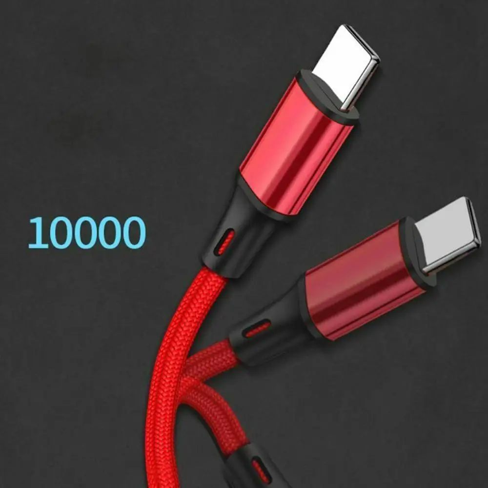 2 в 1 USB Type C Micro зарядный кабель для сотового телефона два устройства шнур