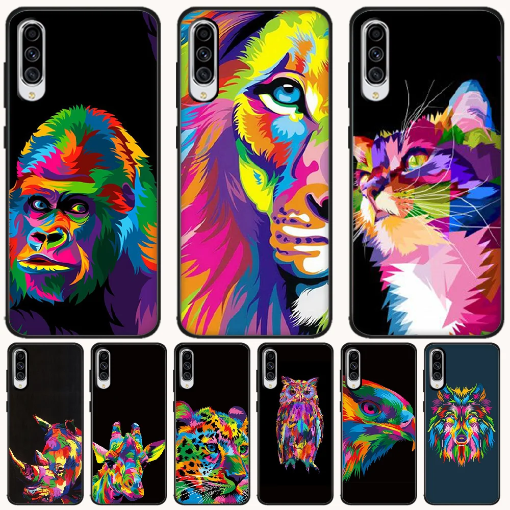 BaweiTE Новое поступление черный чехол для телефона из ТПУ с изображением животных