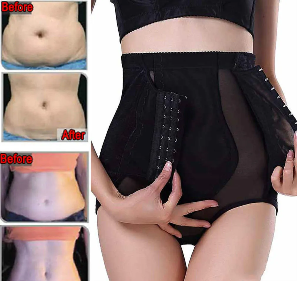 

Female High Waist Waist Trainer M-2XL Firm Tummy Control Body Shaper Seamless Underwear Thong Butt Lifter Plus Size Shapewear