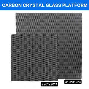 3dsway 3d printer parts carbon crystal glass platform heated bed build surface tempered ultrabase glass plate 220220 310310 free global shipping