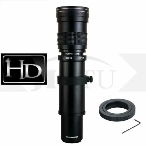 JINTU 420 800mm F/8 3 телеобъектив камера с ручным увеличением объектив фиксированным