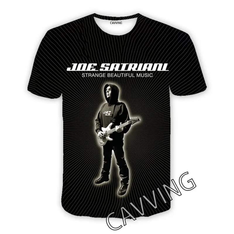 Новые модные женские/мужские повседневные футболки Джо сатриани с 3D принтом в