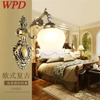 wpd wall lamps contemporary retro simple indoor sconces led lights for home decoration