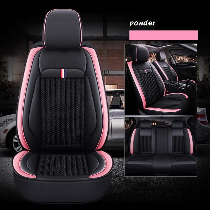 car believe leather car seat cover For chevrolet captiva tahoe cruze 2012 colorado spark 2011 aveo t250 accessories seat covers - Color Name: Color 5