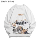 Мужской свитшот с круглым вырезом и графическим принтом