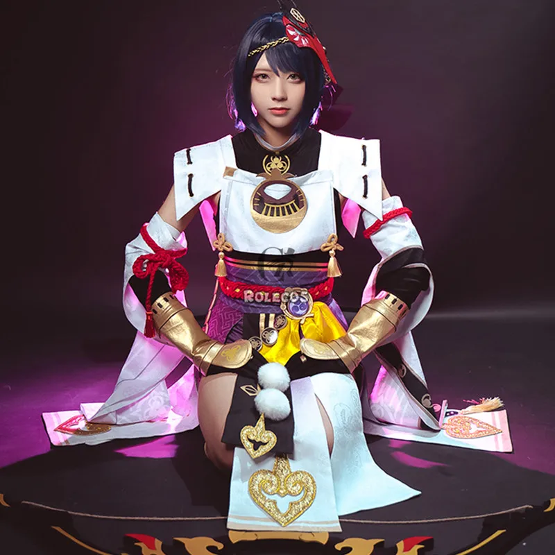 Ролекос игра геншин ударт куджоу Сара Косплей Костюм косплей костюм сексуальное