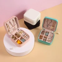 portable jewelry storage box jewelry organizer display travel jewelry case travel portable jewelry box leather earring holder