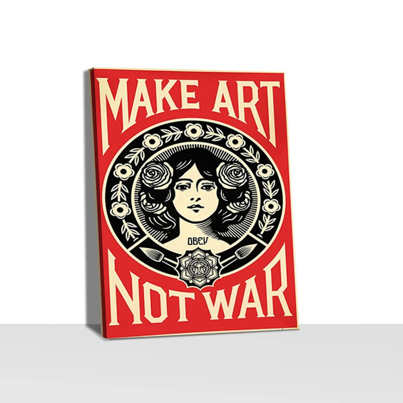 Картина на холсте без рамки Постер сделай любовь не война и печать стене картина