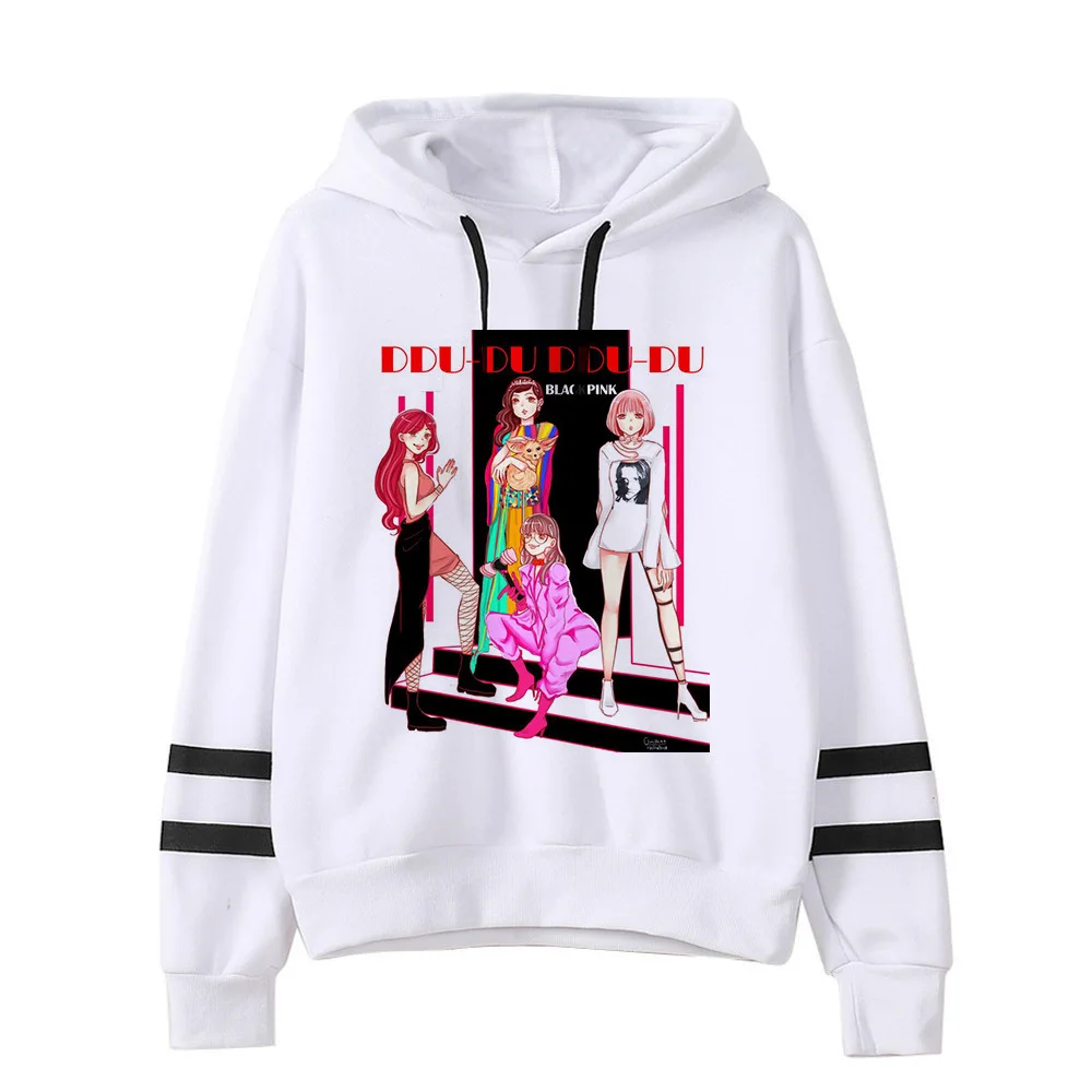 Blackpink Kill This Love Harajuku Толстовка для женщин Ullzang Jennie Rose Lisa Jisoo толстовка с героями мультфильмов осенне-зимняя теплая Женская толстовка с капюшоном