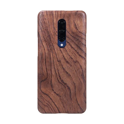 Натуральный Деревянный чехол для телефона для Oneplus 7 7 Pro 7Pro Чехол черный палисандр/Черный лед дерево оболочка(настоящее дерево) 1+ 7 Pro - Color: Rosewood