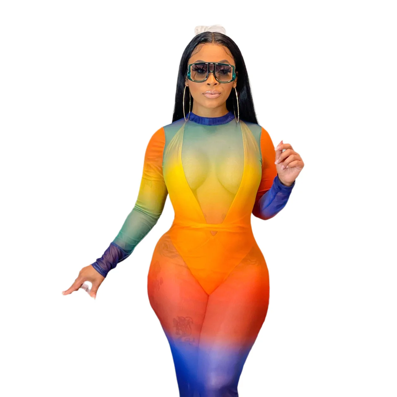 

Women Summer Beach Dress Swim Suit Cover Up For New Year 2021 Wear Sexy Elastic Print Polyester Bathing Robe De Plage Pareos