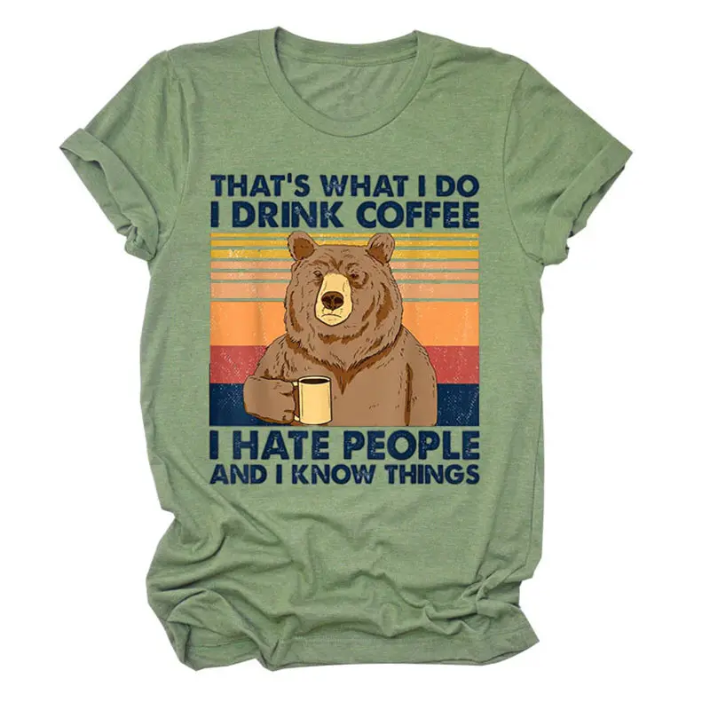 Женская летняя хипстерская футболка с вырезом лодочкой и надписью I DRINK COFFEE HATE
