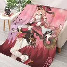 Yanfei Genshin ударопрочное одеяло шерпа одеяло постельное белье мягкое одеяло s