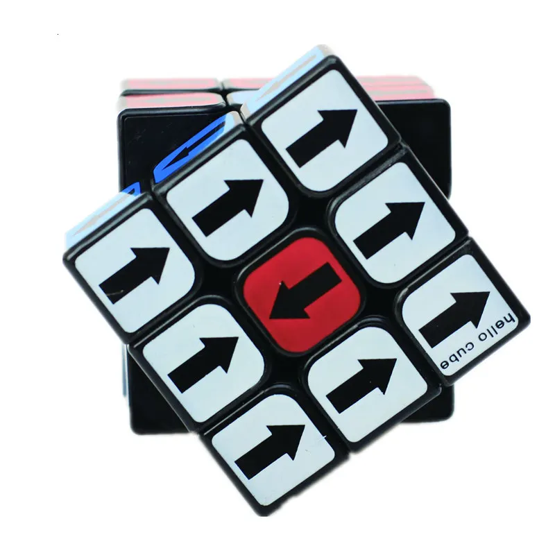 Zcube 3x3x3 куб наклейка со стрелкой черный/белый новые продукты 3 на 57 мм