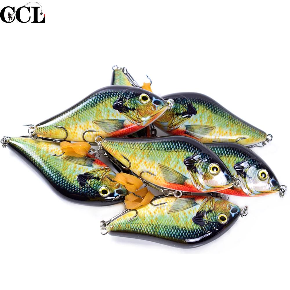 

CCLTBA Pike Lures Jerkbait 10cm 45g Slider Swim Action Wobblers Fishing Lures for Pike Musky Hard Plastic Artificial Bait