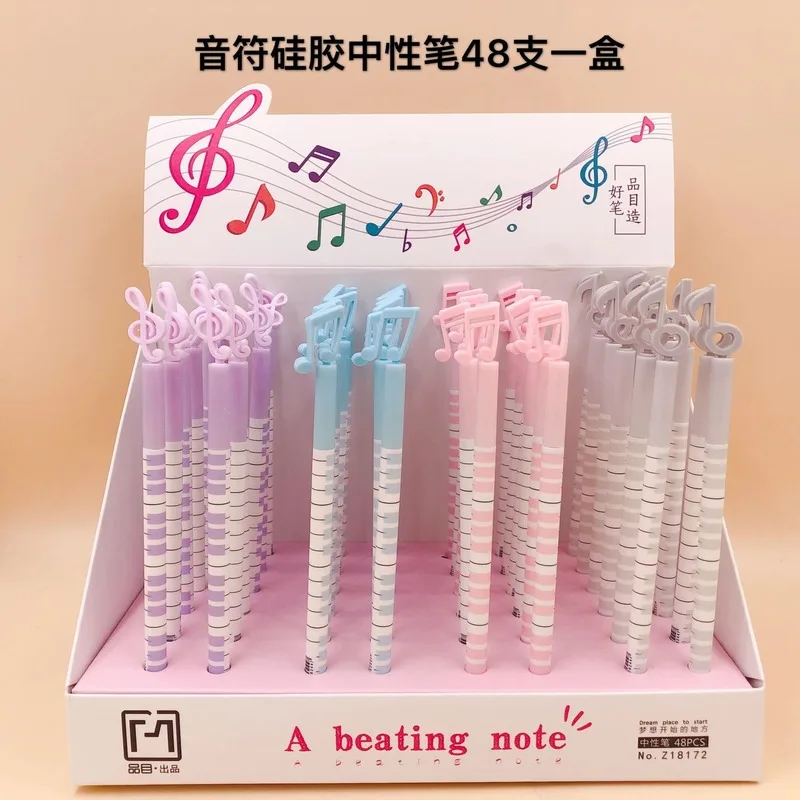 4 шт. музыкальная гелевая ручка избиение нот Корейская версия силиконовая