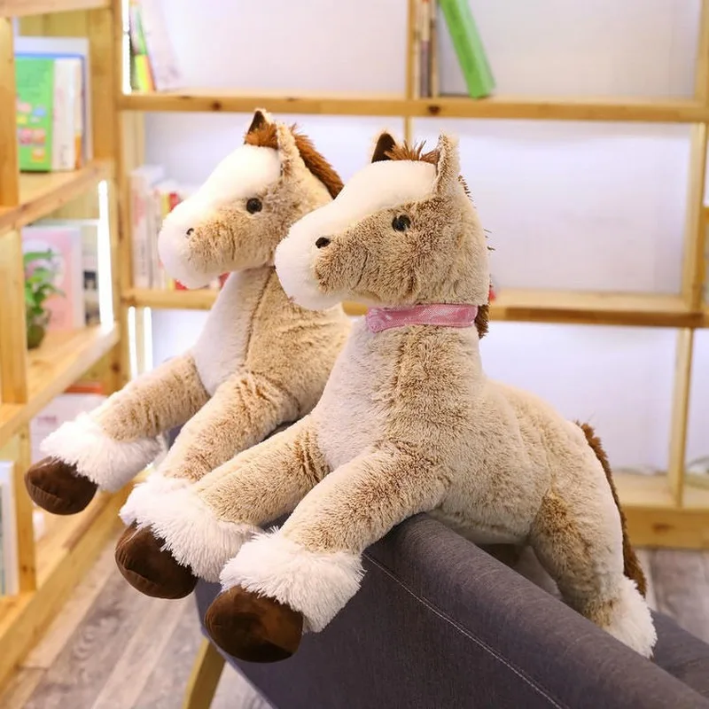 

120cm NEW Plush Horse Toy Big Size Stuffed Animal Doll Baby Kids Birthday Gift Home Shop Decor Triver High Quality Toy