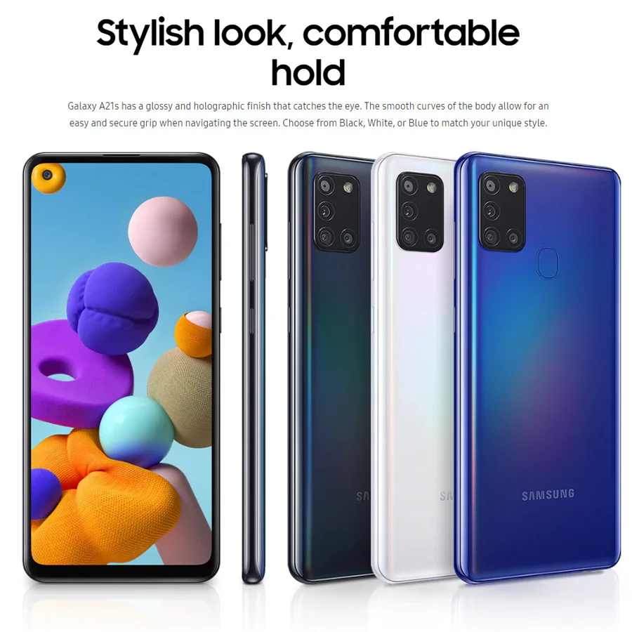 Samsung Galaxy A21s A217F/DS глобальная версия 4G мобильный телефон 4 Гб 64 Восьмиядерный 6 5