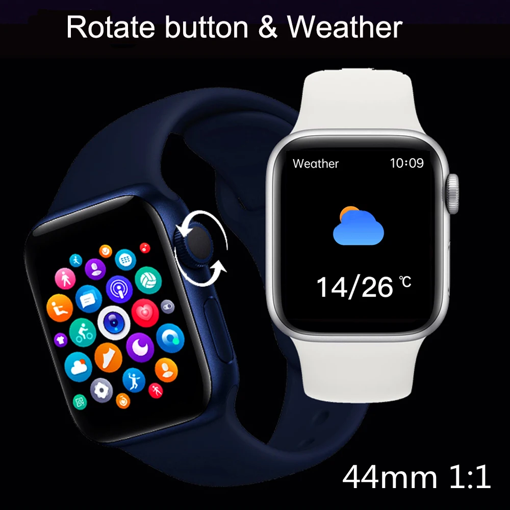 2021 sport smart watch men customize wallpaper smartwatch women sleep heart rate monitor watches for iphone xiaomi huawei iwo free global shipping