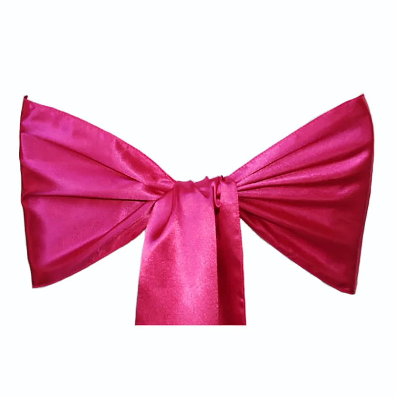 Высококачественная атласная лента на стул украшение для свадьбы вечеринки отеля