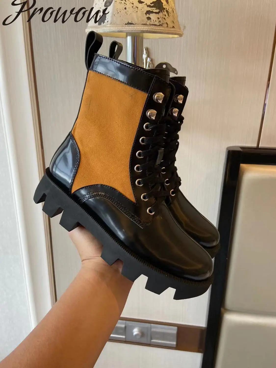 

Женские ботильоны из натуральной кожи, с круглым носком, на толстом каблуке