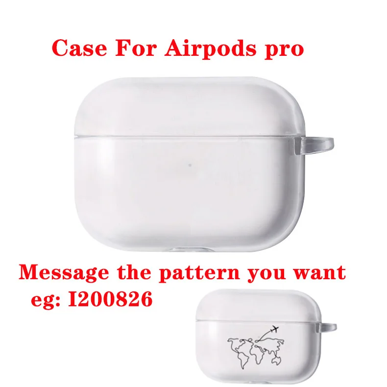 Чехол для телефона с абстрактным рисунком для Apple Airpods 2/1, чехол с милыми мультяшными персонажами, Жесткий Чехол для наушников Airpod, чехол для air pods - Цвет: for Airpods pro