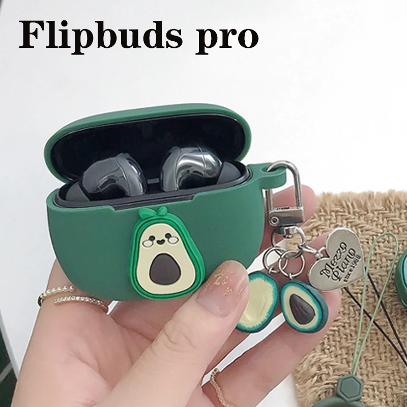 

For Xiaomi MI Flipbuds Pro Case Cute Avocado Cartoon Silicon Protect Cover Flipbudspro Bluetooth Wireless Earphone Case