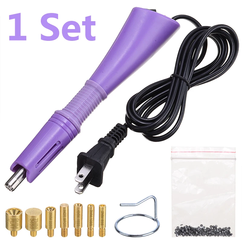 DIY устройство горячей фиксации для нанесения страз набор инструментов с 7