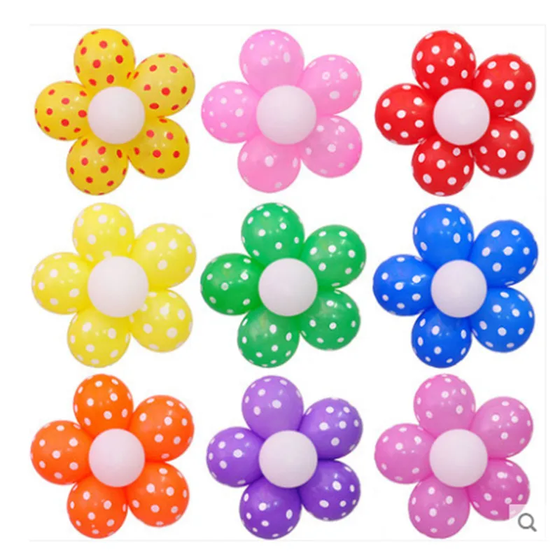 12 дюймов Цветок Форма волна точка шаров из латекса для подарков будущей матери